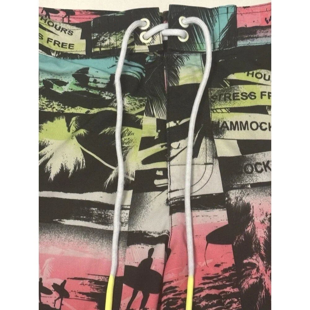 American Eagle Outfitters Multicolor Graphic Board Shorts XS